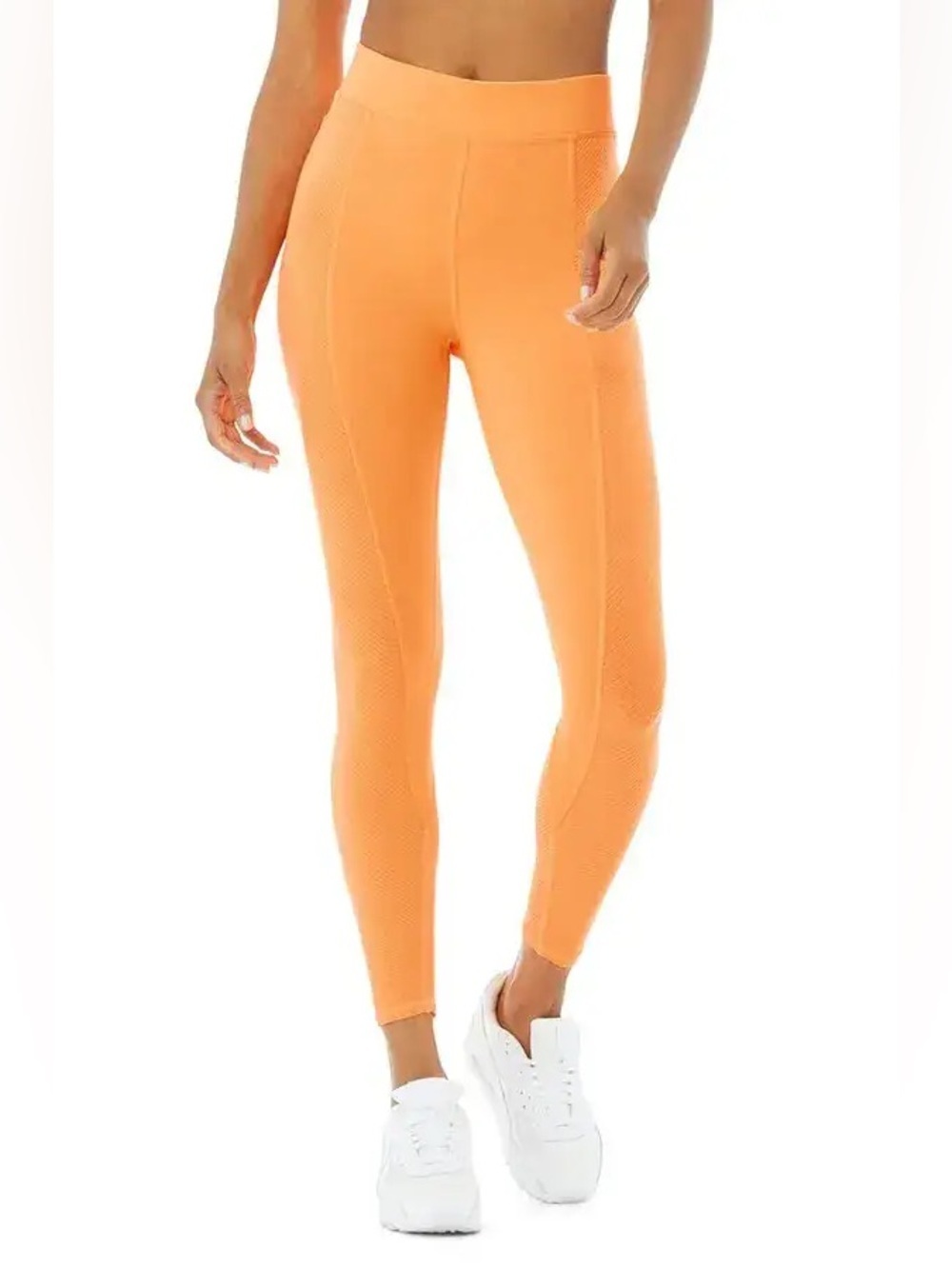 Alo Yoga High-Waist 7/8 No Limit Leggings Neon Apricot
